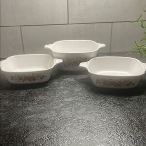 CorningWare Spice of Life Petite Baking Dish Set of 3..
